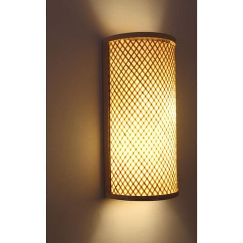 Southeast Asia Japanese Country Led Wall Lights Bamboo Sconces Light Fixtures Home Decor Bedroom Stairs Bathroom Light Luminaire