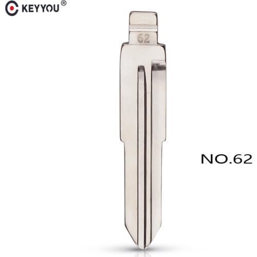 KEYYOU 62# Replacement Flip Remote NO.62 Key Blade Car Key blank For Mitsubishi Lancer Galant Outlander Pajero Remote Left Key