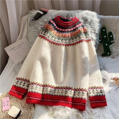 Woman Sweaters Loose Sweater Pullover Womens Thickened Coat Autumn Winter 2020 Femme Chandails Pull Hiver