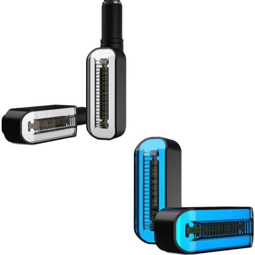 2PCS LED Turn Signal Light Motorcycle Stop Signals DRL Flowing Water Flasher 2 in 1 Blinker Tail Lamp Universal M10 Brake Light