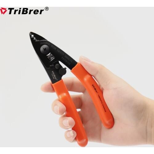 2PCS TriBrer Miller fiber cable stripping pliers TTF-01 Double mouth stripper TTF-02 Three port strippers 125μm-3mm