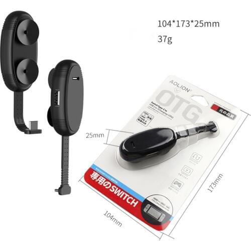 2 in 1 USB Charging & OTG Adapter with Type-C Port for Nintend Switch Console Switch Pro Controller Charging Converter Adapter