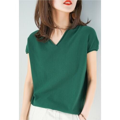 2020 high quality new cashmere fashion womens V-neck Pullover l drop shoulder sleeveless Pullover loose knit