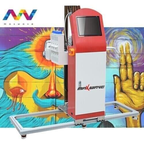 3D touch screen control UV flatbed Intelligent Vertical Wall Printer Digital Varnish Inkjet Printing Machine