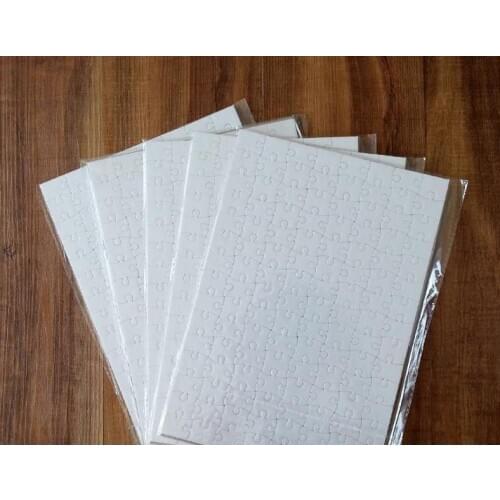 50pcs A4 DIY Blank Dye Sublimation Printable Jigsaw Puzzle For Heat Press Machine Transfer Sublimate for Promotional Product SN