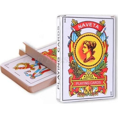 50pcs/set Spanish Playing Cards Magic Props Family Party Board Games Poker Card Tarot Gift Drop Shipping
