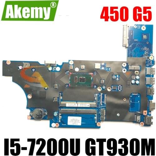 Akemy For HP For Probook 450 G5 Laptop Motherboard DA0X8CMB6E0 L12612-001 Motherboard i5-7200U GT930M GPU Test Ok Fast Ship