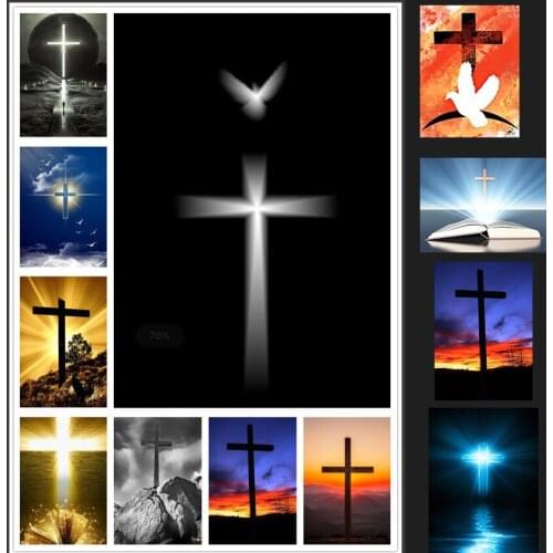 5d diamond embroidery full set Christian holy cross 5d diamond painting diy diamond painting cross stitch diamond mosaic sale