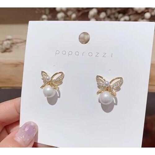 Butterfly Mounts 925 Sterling Silver Earrings Findings Settings Base Mountings Parts for Coral Pearls Agate Crystal Stones Jade