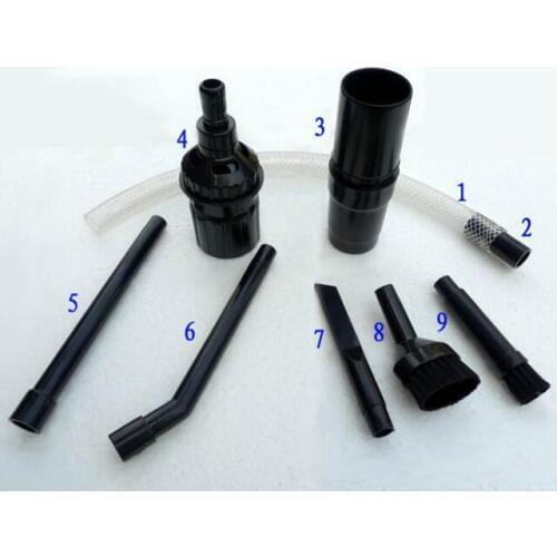 Vacuum Cleaner Parts 8pcs multifunction computer or small corner cleaning nozzle brush set for 32mm/28mm hose