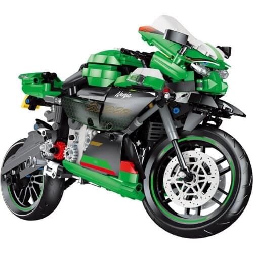 Creator Kawasaki Ninja ZX-25R Japan Motorcycle Racing Sports Building Blocks Kits Bricks Classic Model Kids Toys For Child Gift