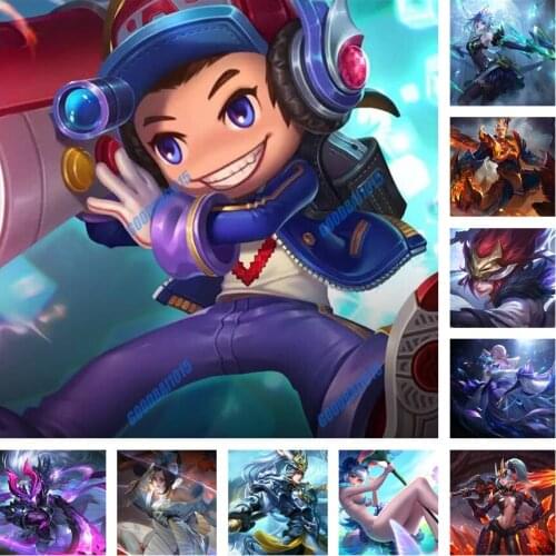 Square Round Diy Diamond Painting Embroidery Handmade Art Cross Stitch Kits Mosaic Cartoon Game Character Kids 5D Home Decor