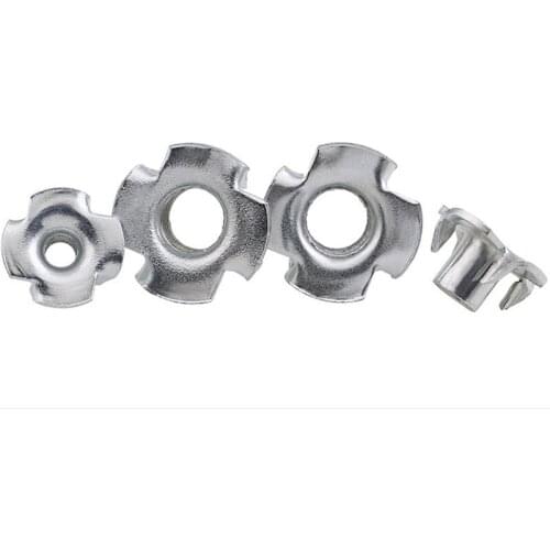 Furniture Four-Jaw Nut Speaker Nut Nut Four-Claw Mother Setting Nut M3-M4-M5-M6-M8-M10 20 Pcs
