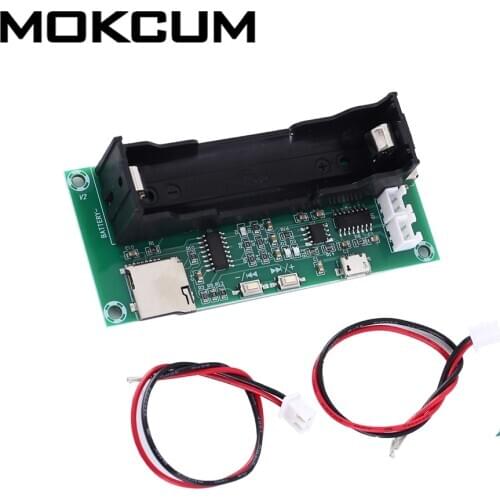 MNI Digital Power Amplifier Board PAM8403 Class D 5W+5W Stereo Voice Player w/ 18650 Battery Socket