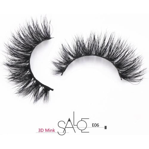 Mink Eyelashes Crisscross Thick Long False Eyelashes 3D Mink Lashes Cruelty Free Handmade Full Strip Lashes Makeup Eye Lash E06