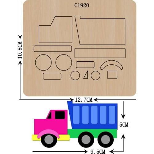 New Truck Wooden die Scrapbooking C1920 Cutting Dies