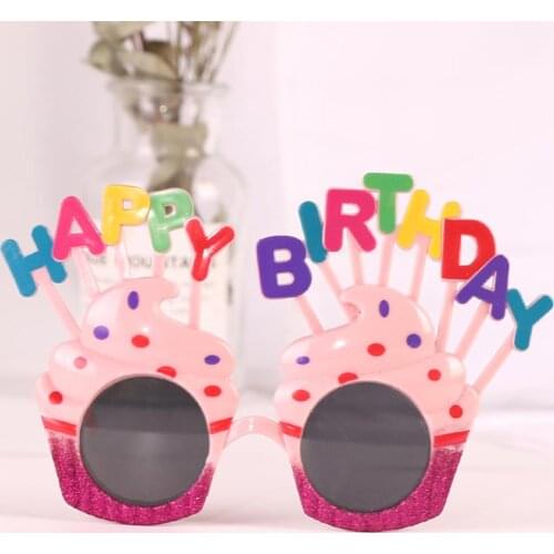Birthday Party Sunglasses Funny Happy Birthday Glasses Tropical Fancy Dress Favors Fun Birthday Party Photo Booth Props Supply