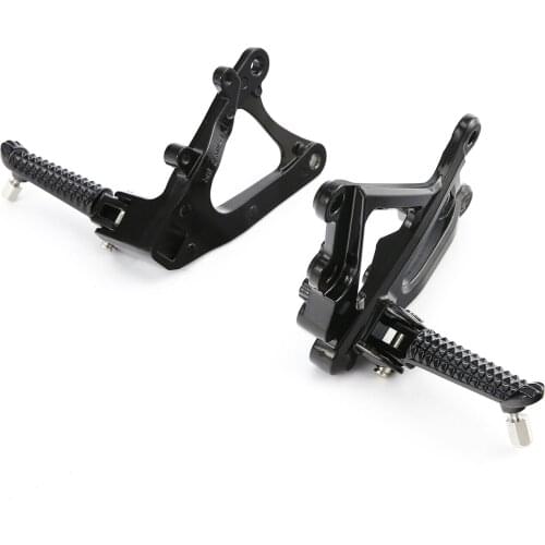 Motorcycle Front Footrest Foot Pegs Bracket Set For Yamaha YZF R1 YZFR1 2009-2014 2013