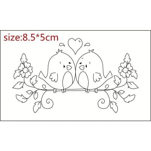 Bird Transparent Silicone Rubber Stamp And Metal Die Sheet Cling Scrapbooking DIY Cute Pattern Photo Album Stamp