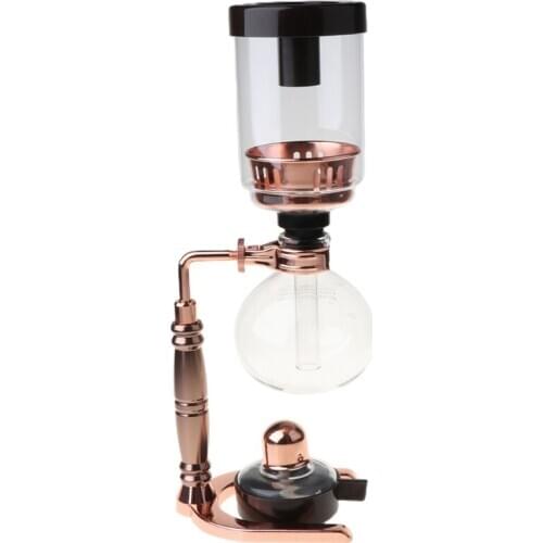 Siphon Tea Siphon Pot Vacuum Coffeemaker Glass Type Coffee Machine Filter G6DB