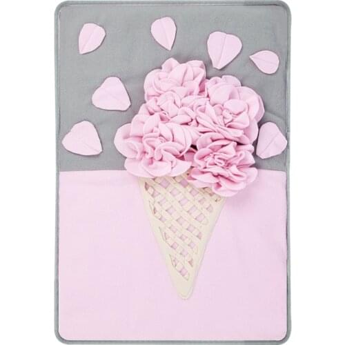 Pet Dog Ice Cream Snuffle Mat Nose Smell Training Sniffing Pad Slow Feeding Bowl Food Dispenser Carpet Relieve Stress Puzzle Toy