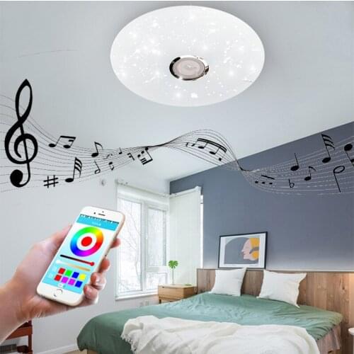 LED ceiling Lights RGB Dimmable 36W APP Remote control Bluetooth Music light bedroom lamps Smart ceiling lamp AC86V-265V