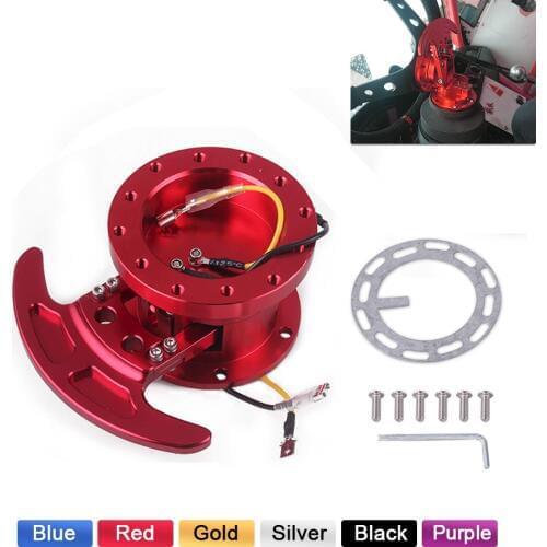 Universal Steering Wheel Quick Release Hub Kit Adapter Body Removable Snap Off Boss Kit With Logo QR006