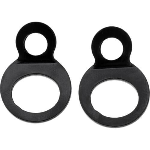 2 pcs Motorcycle Tie-down Strap O-rings Tie Downs Anchors for Trunk Warehouses Downs Cargo Trailer Stainless Heavy Duty Black