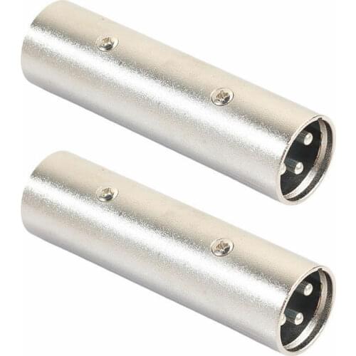 High quality 5 Pack 3-Pin XLR Male to XLR Male Jack Audio Cable Microphone Mic DJ Adapter