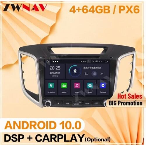 Wireles Carplay For 2014 2015 2016 2017 2018 2019 Hyundai Creta IX25 Android 10 Player GPS Unit Auto Audio Stereo Radio Recorder