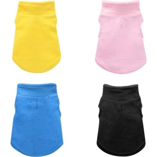 Winter Fleece Pet Dog Clothes Puppy Clothing Dog Hoodies French Bulldog Coat Pug Costumes Jacket For Small Dogs Chihuahua Vest