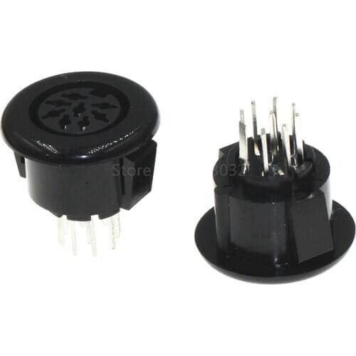 10Pcs DS-8-07a Square SD Large Terminal Connector Large 8-core 9-foot Socket 8 PIN Needle DIN Base