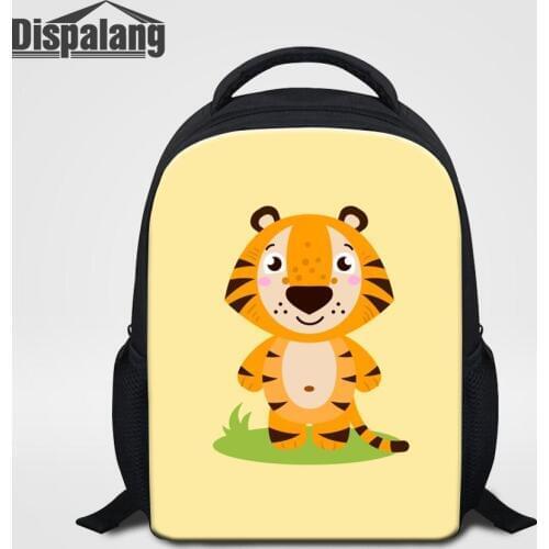 12 Inch Small Backpack For 0-5 Year Old Boy Girl Animal Cartoon Tiger Lion Unicorn Giraffe Print School Bag For Kid Mini Bookbag