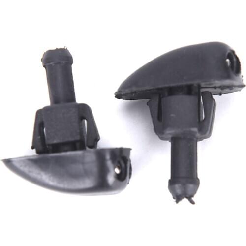 2pcs Universal Plastic Car Glass Window Windscreen Wiper Water Spray Nozzle Jet