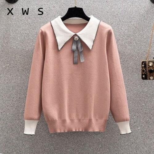 2020 Autumn Winter Women Sweater and Pullovers Tassel Pink Jumpers Oversized Long Sweater Jumpers Korean Pull Femme
