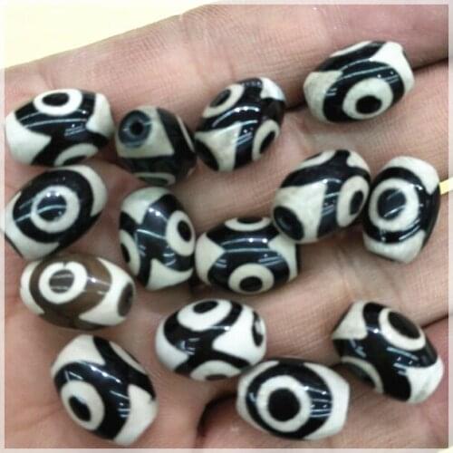 4pcs loose gem stone beads with eye draw for women bracelets making drum shape size 10x14mm matching beads good selling
