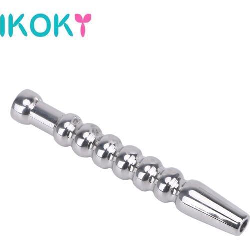 IKOKY Sex Sounds Stainless Steel Stretching Urethral Dilators Urethral Plug Sex Toys for Men Catheters Sounds Penis Plug