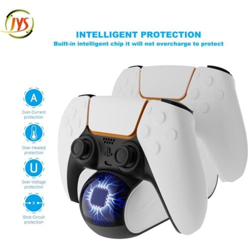 For PlayStation 5 Wireless Controller Double Dual Charging PS5 Game Handle Sand Type Charging PS5 Charging With LED Indicator