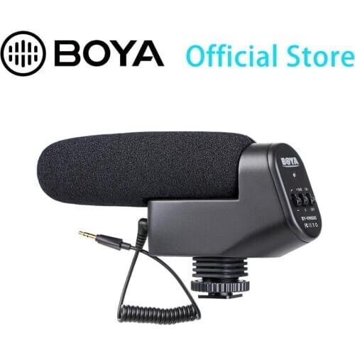 New BOYA BY-VM600 Cardioid Directional Condenser On-camera Microphone Interview Mic 3.5mm for Canon Sony Nikon DLSR Camera
