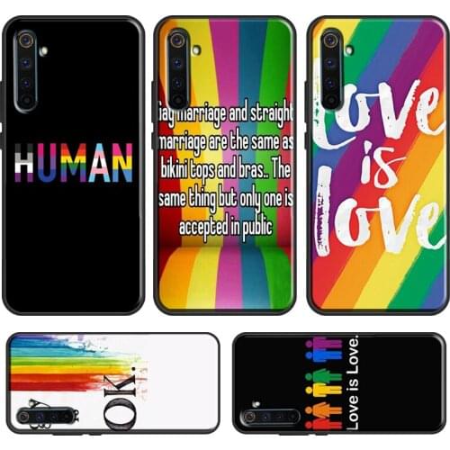 LGBT Same Love Rainbow Flag For OnePlus 9 Pro 8 7T 8T Nord Phone Case For OPPO Realme 8 6 7 Pro Q3 C3 C11 C15 C21 GT