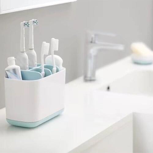 Electric Toothbrush Holder Large Capacity Detachable Sundries Storage Rack Portable Makeup Brush Storage Case Bathroom Organizer