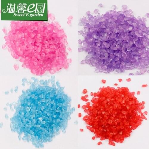 1Bag Micro Landscape Sand Gravel River Sea Fairy Garden Miniatures Terrariums Resin Crafts Figurines For Fairy Garden Supplies