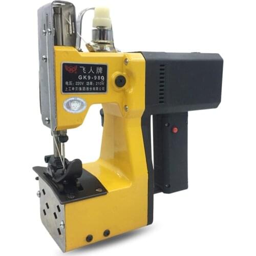 GK9-989 Electric Sewing Machine Portable Automatic Packaging HomeTextile Industry Woven Bag Mini Sealing Machine Sealer Overlock
