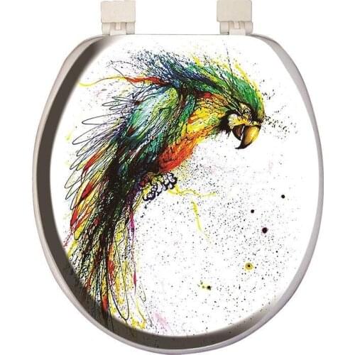 Softy Classic Pattern Soft Toilet Seat Cover White