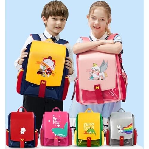 NOHOO 3 Piece Set Children School Bags for Boys Girls Unicorn Primary School Backpack Waterproof Book Bags for 6-15 Years Old