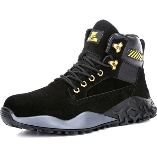Unisex Steel Toe Cap Work Safety Shoes Men Anti-smashing Anti-piercing Waterproof Non-slip Welding Boots Tactical Sneakers