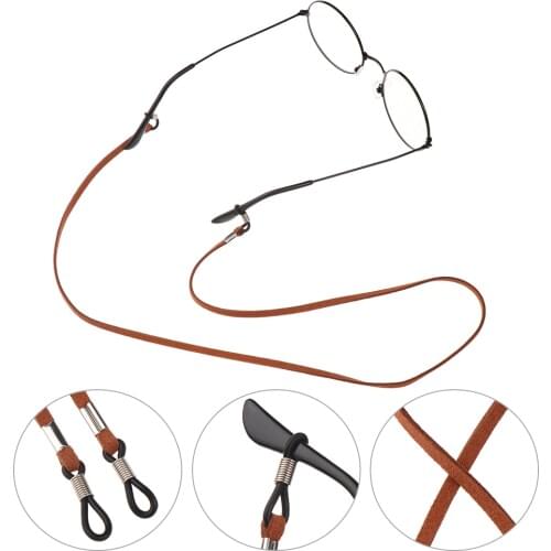 New Design Leather High Elasticity Sunglasses Lanyard Strap Necklace Eyeglass Glasses Chain Cord Reading Glasses Strap Decoratio