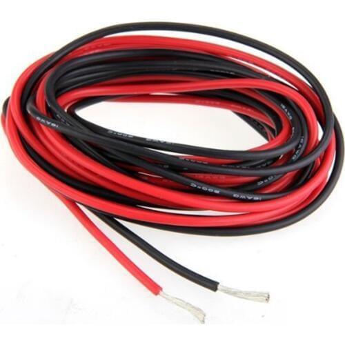 ALLiSHOP 14# AWG DIY Battery Wire Electronic Wire 14 Gauge AWG 14AWG Silicone Rubber Wire Cable Flexible DIY Battery Wire