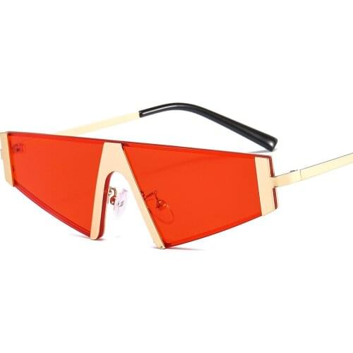 Rimless Vintage Designer Sunglasses for Women Men Luxury Small Square Frame Eyewear Sun Glasses Shades Oculos UV400