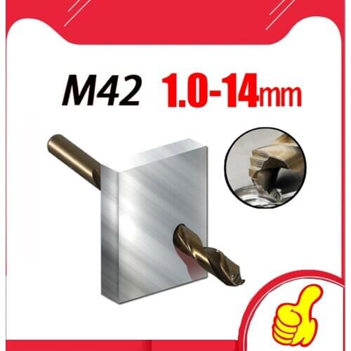 High quality 1PC HSS M42 Cobalt twist Drill Bit 1 -14mm used for Drilling on Hardened Steel, Cast Iron & Stainless Steel